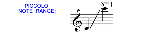 Piccolo Note Range