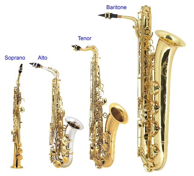 Saxophone 4 Types