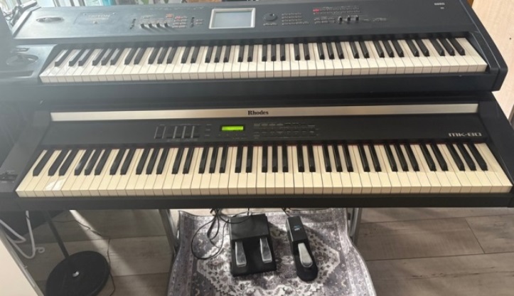 Rhodes MK-80 and KORG Triton Extreme Synth/Sampler